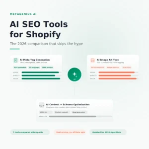AI SEO tools Shopify 2026 — illustration