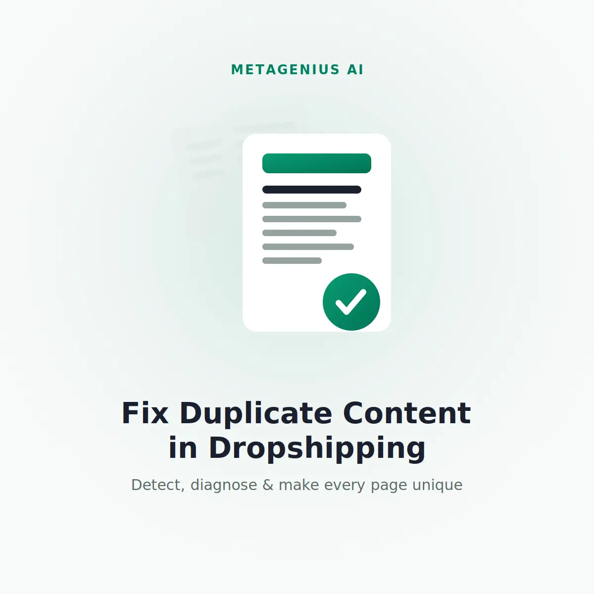 dropshipping duplicate content — illustration
