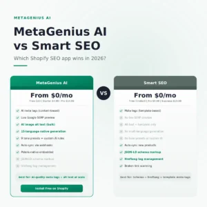 MetaGenius AI vs Smart SEO — illustration