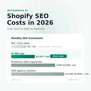 shopify seo cost — illustration