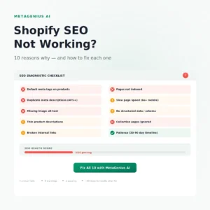 shopify seo not working — illustration